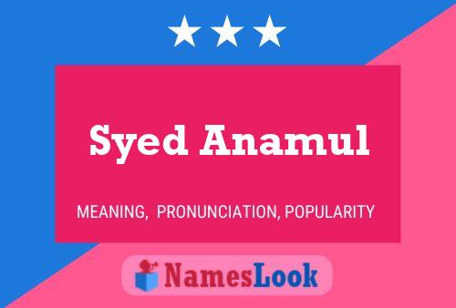 Постер имени Syed Anamul