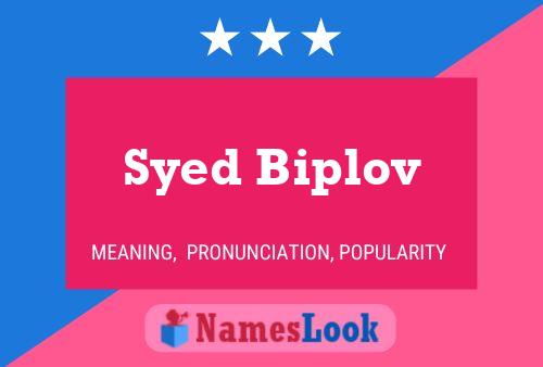 Постер имени Syed Biplov