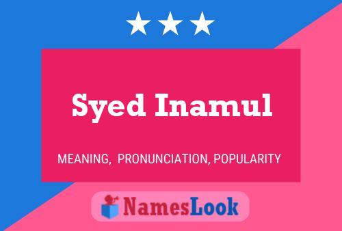 Постер имени Syed Inamul