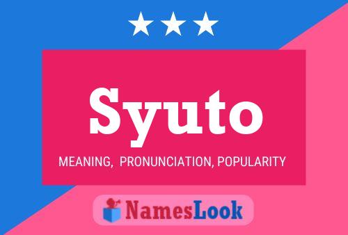 Постер имени Syuto