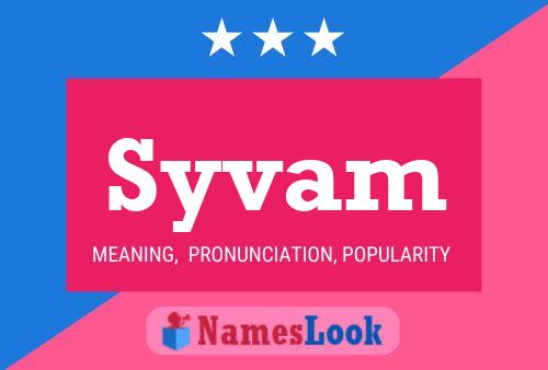 Постер имени Syvam