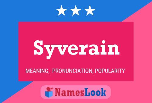 Постер имени Syverain