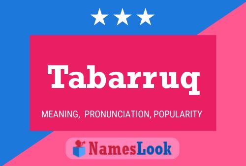 Постер имени Tabarruq