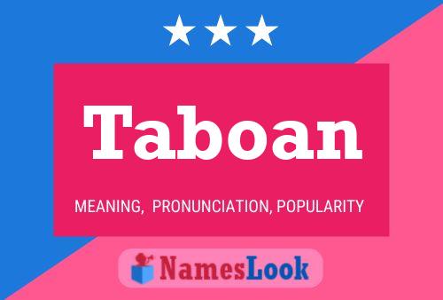 Постер имени Taboan