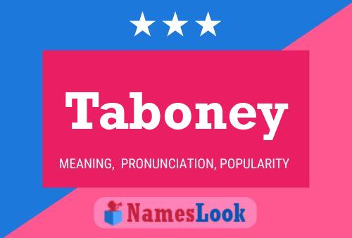 Постер имени Taboney