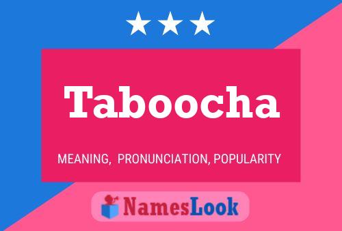 Постер имени Taboocha