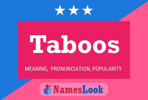 Постер имени Taboos