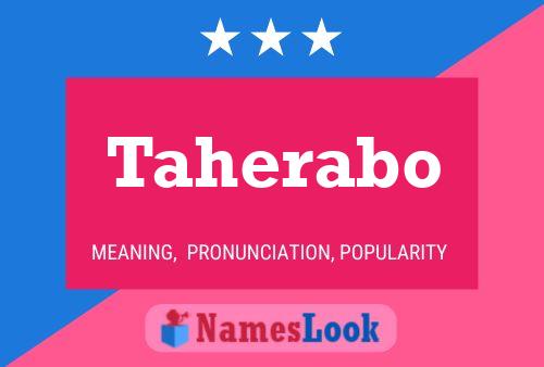 Постер имени Taherabo