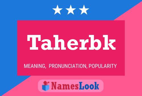 Постер имени Taherbk