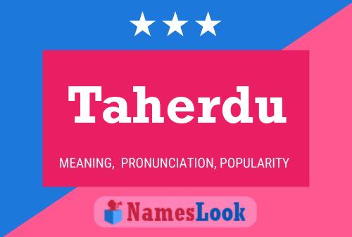 Постер имени Taherdu