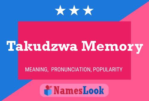 Постер имени Takudzwa Memory