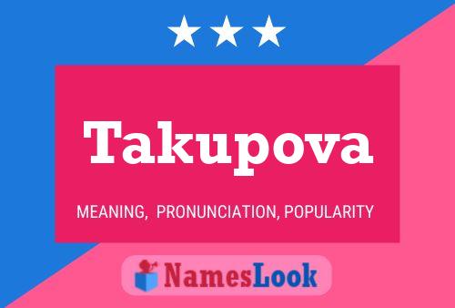 Постер имени Takupova