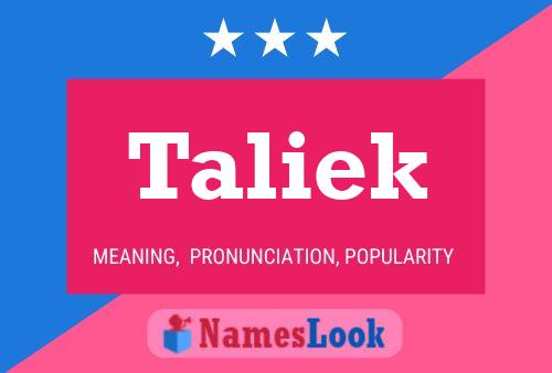 Постер имени Taliek