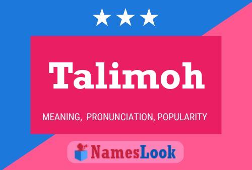 Постер имени Talimoh