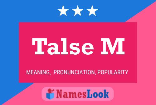 Постер имени Talse M