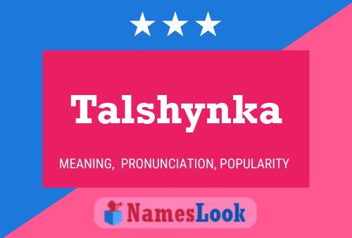 Постер имени Talshynka