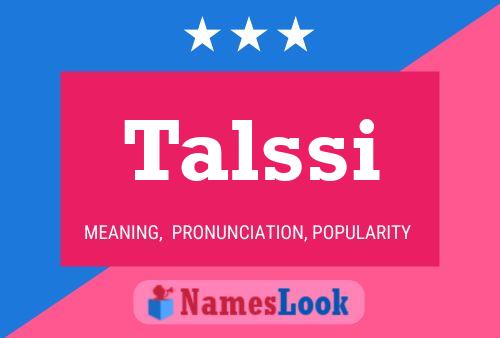 Постер имени Talssi