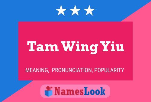 Постер имени Tam Wing Yiu