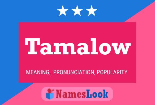 Постер имени Tamalow