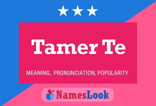 Постер имени Tamer Te