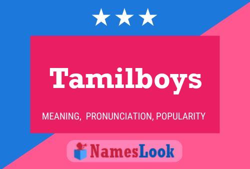 Постер имени Tamilboys