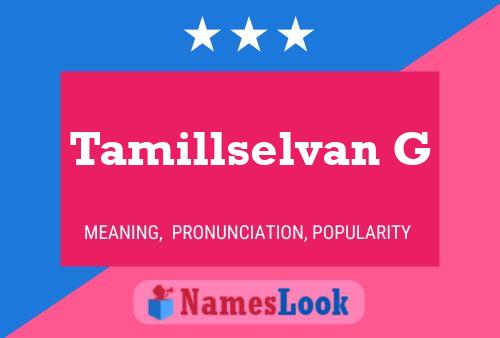 Постер имени Tamillselvan G