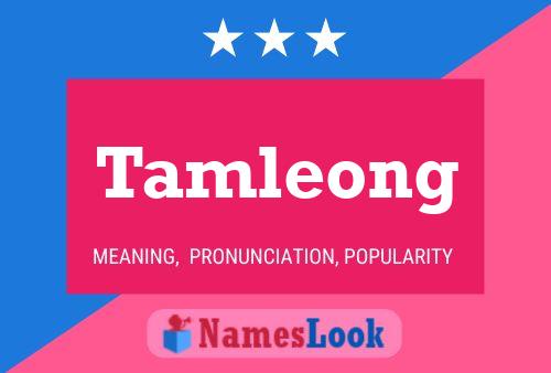 Постер имени Tamleong