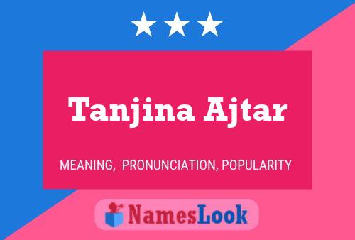 Постер имени Tanjina Ajtar