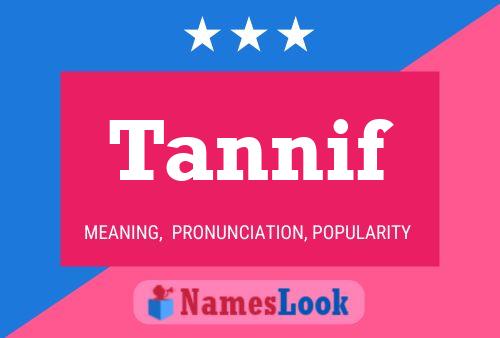 Постер имени Tannif