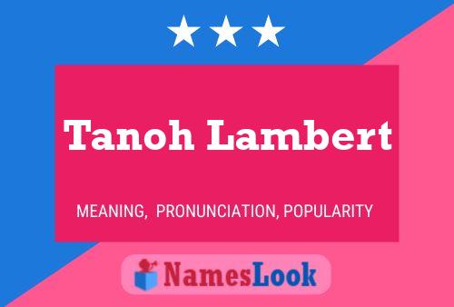 Постер имени Tanoh Lambert