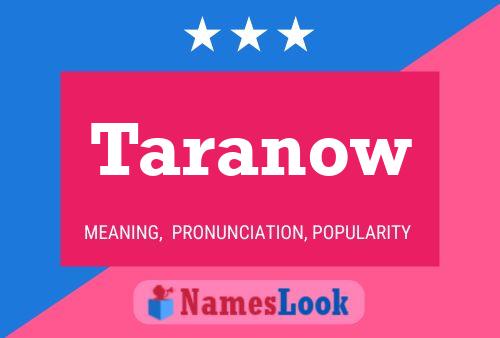 Постер имени Taranow