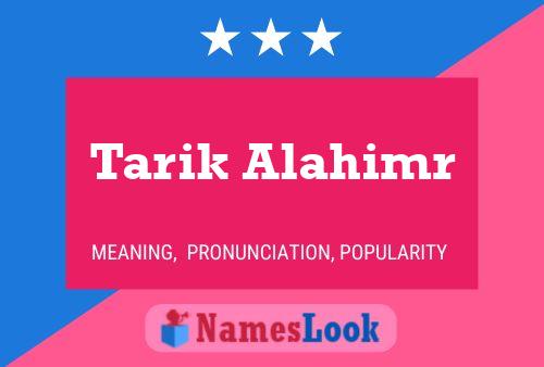 Постер имени Tarik Alahimr