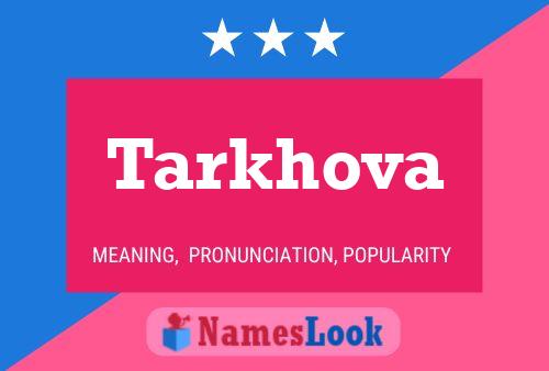 Постер имени Tarkhova