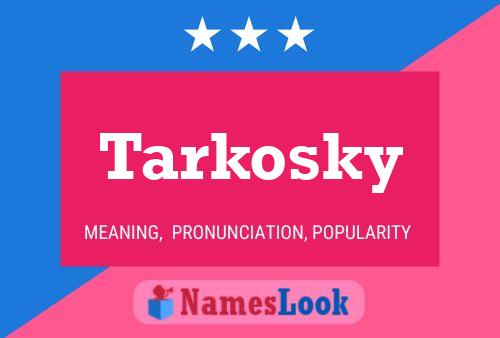 Постер имени Tarkosky