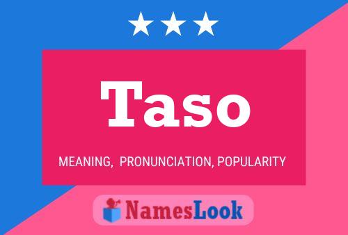 Постер имени Taso