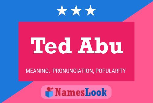 Постер имени Ted Abu