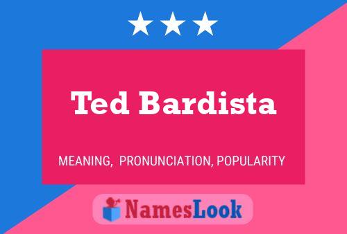 Постер имени Ted Bardista