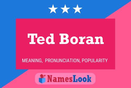 Постер имени Ted Boran