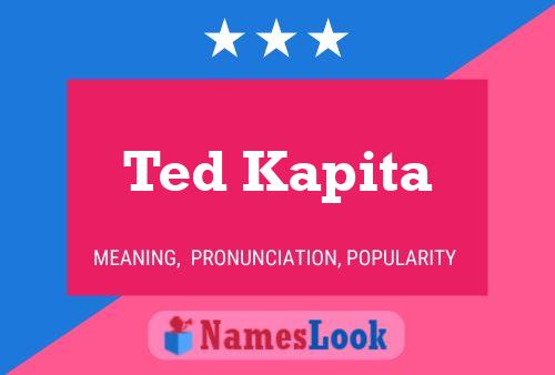 Постер имени Ted Kapita