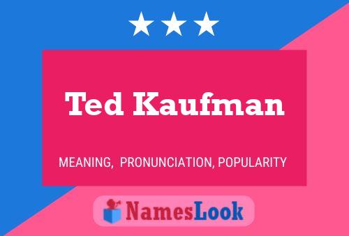 Постер имени Ted Kaufman