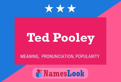 Постер имени Ted Pooley