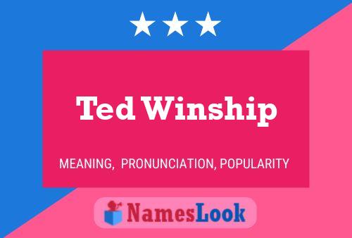 Постер имени Ted Winship