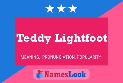 Постер имени Teddy Lightfoot