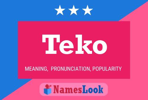 Постер имени Teko