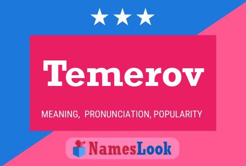 Постер имени Temerov