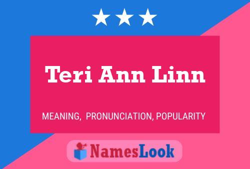 Постер имени Teri Ann Linn