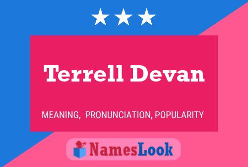 Постер имени Terrell Devan