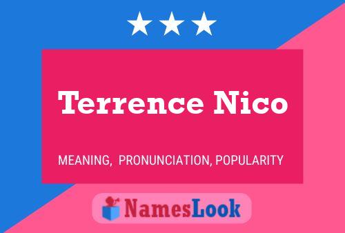 Постер имени Terrence Nico