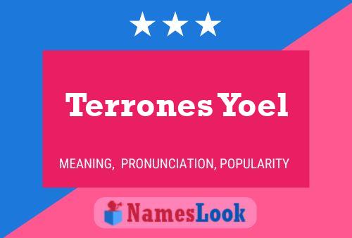 Постер имени Terrones Yoel