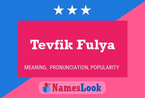 Постер имени Tevfik Fulya